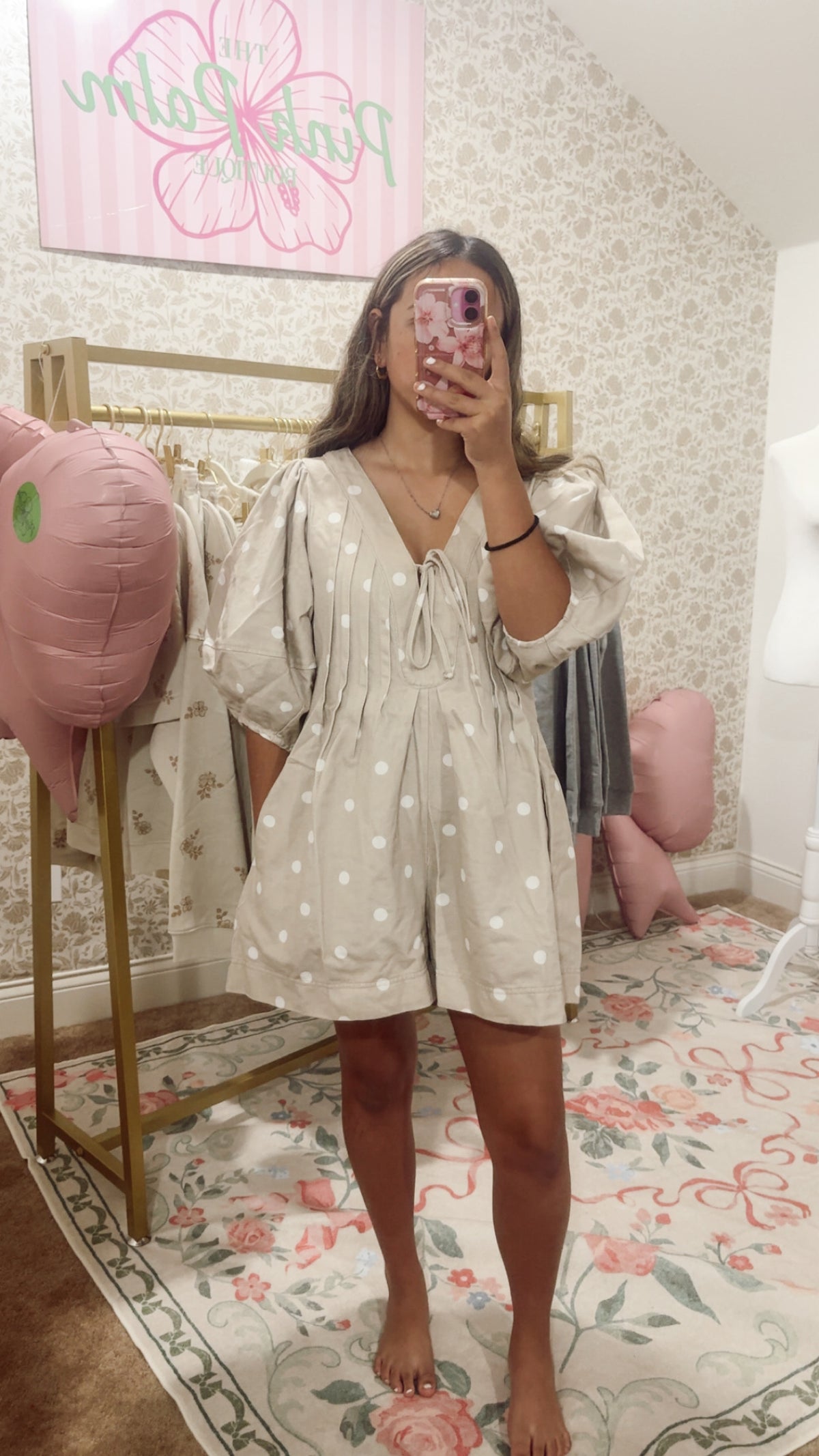 Polka Dot Bow-Tie Romper