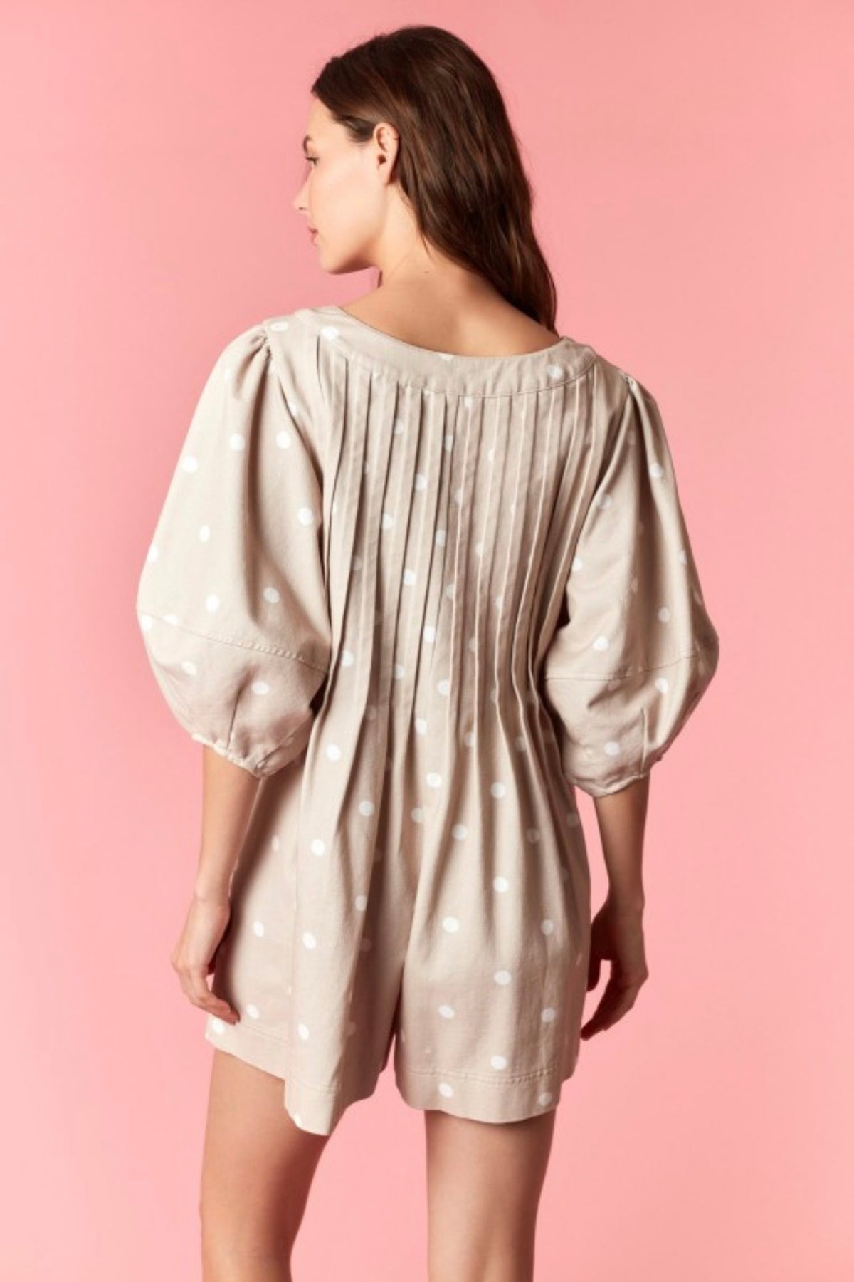 Polka Dot Bow-Tie Romper